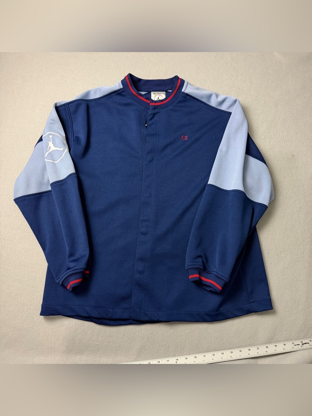Vintage Nike Air Jordan Brand Retro Snap Track Jacket Y2K Sz Lg
